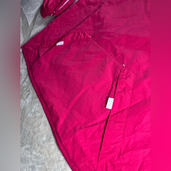 NWT - Wild Fable - Berry Red Varsity Pullover Windbreaker Jacket - Lightweight - Picture 6 of 10